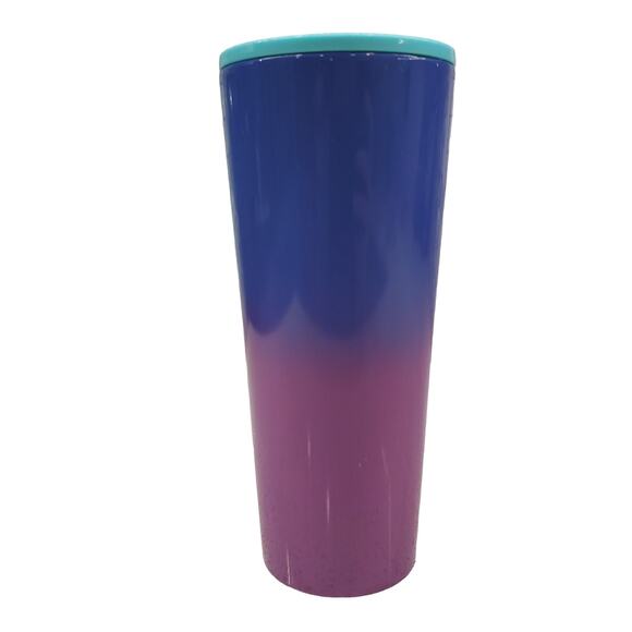 Starbucks Venti Turquoise Magenta Ombre Stainless Steel Tumbler Summer 2021 - Picture 3 of 11